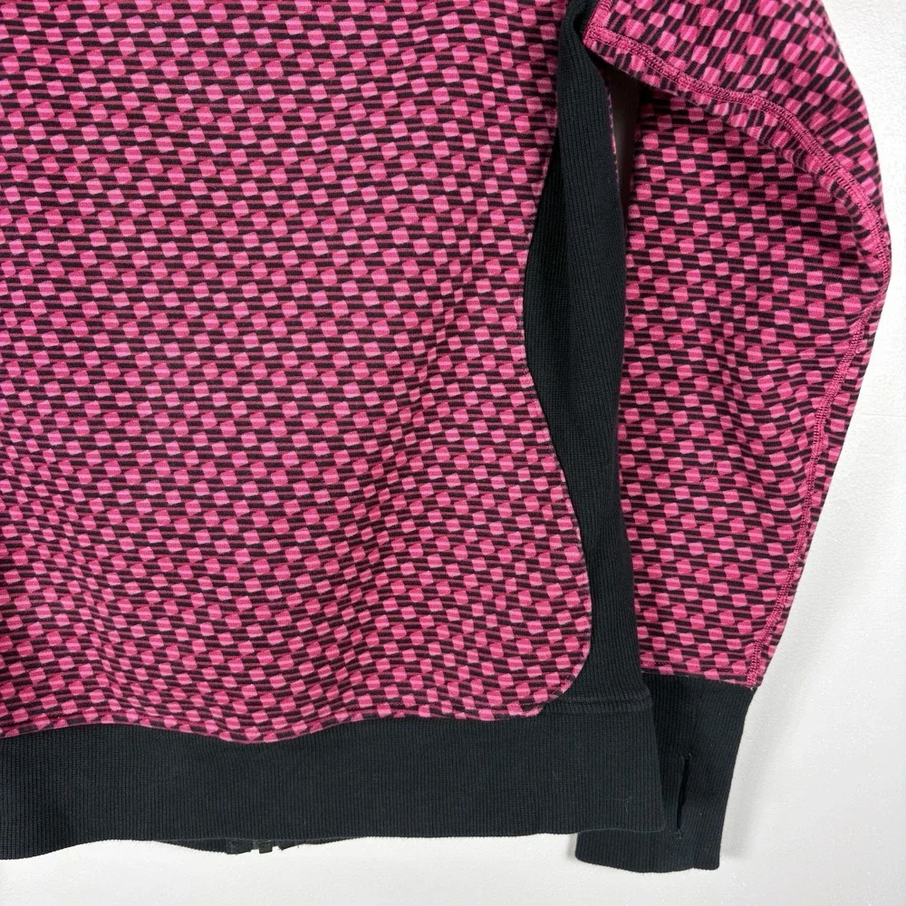 Lululemon 8 Scuba Hoodie III Deep Dive Berry Rumble Black Fleece Full Zip Hoodie